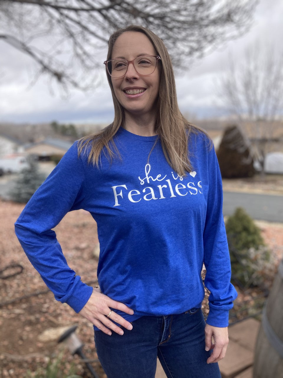 She is Fearless Long Sleeve T-Shirt