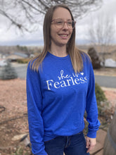 Load image into Gallery viewer, She is Fearless Long Sleeve T-Shirt
