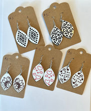 Load image into Gallery viewer, Handmade Vinyl Heat Pressed Earrings
